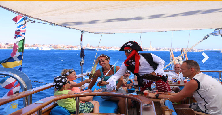 Pirates Sailing Boat